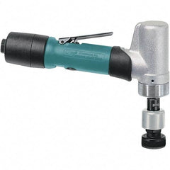 Dynabrade - 3,200 OPM, 24 CFM Air Consumption, Right Angle Air Orbital Sander - Round Pad, 1/4 NPT Inlet - Exact Tool & Supply