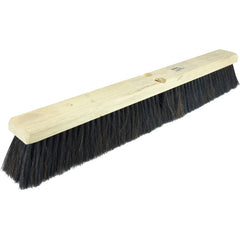 18″ Medium Sweep Floor Brush, Horsehair and Polystyrene Border w/Black Polypropylene - Exact Tool & Supply