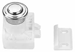 Sugatsune - 1-3/8 Inch Long x 1-3/8 Inch Wide x 63/64 Inch High, Push Knob Latch - Exact Tool & Supply