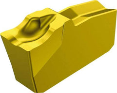 Sandvik Coromant - N151.225 5F 2135 Grade, 0.0984" Cutting Width, Carbide Cutoff Insert - 0° Neutral Lead Angle, 0.0079" Cnr Rad, TiCN/Al2O3/TiN Coated - Exact Tool & Supply