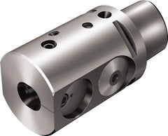 Sandvik Coromant - 12mm Bore Diam, 50mm Body Diam x 70mm Body Length, Boring Bar Holder & Adapter - Internal Coolant - Exact Tool & Supply