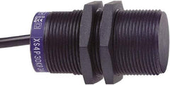 Telemecanique Sensors - NPN, PNP, NC, 15mm Detection, Cylinder, Inductive Proximity Sensor - 2 Wires, IP68, 24 to 240 VAC/VDC @ 50/60 Hz, M30x1.5 Thread, 62mm Long - Exact Tool & Supply