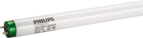 Philips - 32 Watt Fluorescent Tubular Medium Bi-Pin Lamp - 4,100°K Color Temp, 2,950 Lumens, T8, 30,000 hr Avg Life - Exact Tool & Supply