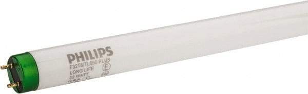 Philips - 32 Watt Fluorescent Tubular Medium Bi-Pin Lamp - 5,000°K Color Temp, 2,950 Lumens, T8, 24,000 hr Avg Life - Exact Tool & Supply