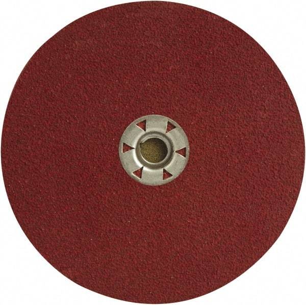 DeWALT - 7" Diam 5/8-11 Threaded Hole 24 Grit Fiber Disc - Coarse Grade, Ceramic, 8,700 Max RPM - Exact Tool & Supply