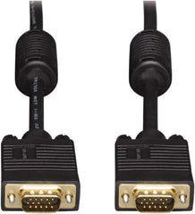 Tripp-Lite - 10' Long, HD15/HD15 Computer Cable - Black, Male x Male - Exact Tool & Supply