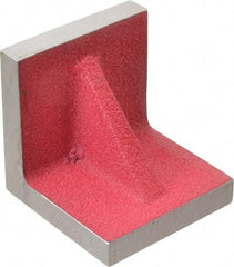 Suburban Tool - 3" Wide x 3" Deep x 3" High Cast Iron Machined Angle Plate - Standard Plate, Flat Surface, Single Web, 1/2" Thick, Single Plate - Exact Tool & Supply