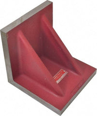 Suburban Tool - 8" Wide x 8" Deep x 8" High Cast Iron Machined Angle Plate - Standard Plate, Flat Surface, Double Web, 7/8" Thick, Single Plate - Exact Tool & Supply