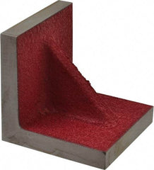 Suburban Tool - 3" Wide x 3" Deep x 3" High Cast Iron Precision-Ground Angle Plate - Standard Plate, Flat Surface, Single Web, 1/2" Thick, Single Plate - Exact Tool & Supply