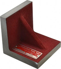 Suburban Tool - 4" Wide x 4" Deep x 4" High Cast Iron Precision-Ground Angle Plate - Standard Plate, Flat Surface, Single Web, 5/8" Thick, Single Plate - Exact Tool & Supply