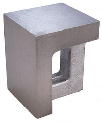 Interstate - 1 Hole, 10" High x 5-1/2" Wide x 7" Deep, Right Angle Iron - Semi-Steel, Machined, Parallel to within 0.003" per 6", Square to within 0.004" per 6" - Exact Tool & Supply