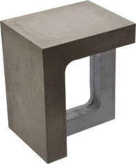 Interstate - 1 Hole, 6" High x 4" Wide x 5" Deep, Right Angle Iron - Semi-Steel, Precision Ground, Parallel & Square to within 0.0018" per 6" - Exact Tool & Supply
