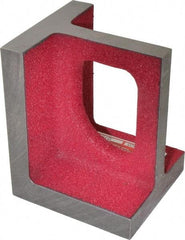 Suburban Tool - 1 Hole, 5" High x 3-3/4" Wide x 4" Deep, Right Angle Iron - Cast Iron, Machined, 3/4" Thick, Parallel & Square to within 0.002" per 6" - Exact Tool & Supply