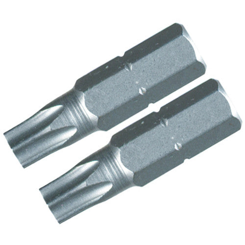 Security Torx Insert Bits. T40s × 25mm. 1/4″ Drive (2 Bit Pack). - Exact Tool & Supply
