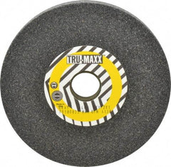 Tru-Maxx - 46 Grit Aluminum Oxide Bench & Pedestal Grinding Wheel - 6" Diam x 1" Hole x 1/2" Thick, 4138 Max RPM, O Hardness, Coarse Grade , Vitrified Bond - Exact Tool & Supply