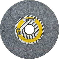 Tru-Maxx - 36 Grit Aluminum Oxide Bench & Pedestal Grinding Wheel - 6" Diam x 1" Hole x 3/4" Thick, 5410 Max RPM, O Hardness, Very Coarse Grade , Vitrified Bond - Exact Tool & Supply