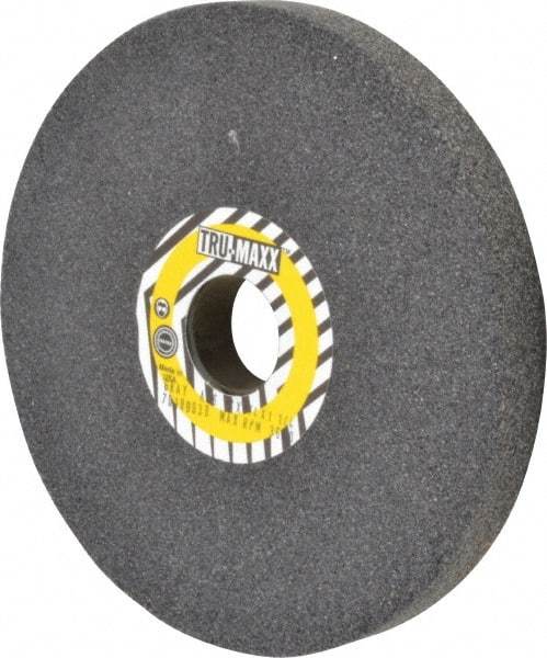Tru-Maxx - 46 Grit Aluminum Oxide Bench & Pedestal Grinding Wheel - 7" Diam x 1" Hole x 3/4" Thick, 3600 Max RPM, O Hardness, Coarse Grade , Vitrified Bond - Exact Tool & Supply