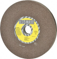 Tru-Maxx - 60 Grit Aluminum Oxide Bench & Pedestal Grinding Wheel - 7" Diam x 1" Hole x 3/4" Thick, 3600 Max RPM, O Hardness, Medium Grade , Vitrified Bond - Exact Tool & Supply