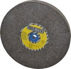 Tru-Maxx - 46 Grit Aluminum Oxide Bench & Pedestal Grinding Wheel - 8" Diam x 1" Hole x 1" Thick, 3600 Max RPM, O Hardness, Coarse Grade , Vitrified Bond - Exact Tool & Supply