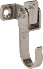 Sugatsune - 1-37/64" Wide x 63/64" High x 0.08" Thick, Swing Hook - 2-17/32" Projection, Mirror Finish - Exact Tool & Supply