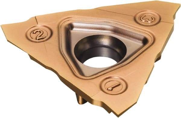 Sandvik Coromant - 301200N123 GS Grade 1125, 1.2mm Cutting Width Carbide Grooving Insert - 2.3mm Max Depth of Cut, Neutral, TiAlN Finish - Exact Tool & Supply