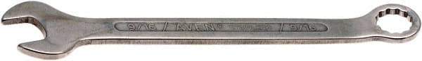 Aven - 9/16" 12 Point Combination Wrench - 7-5/16" OAL, Stainless Steel, Polished Finish - Exact Tool & Supply