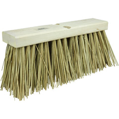 16″ Street Broom, 6-1/4″ Trim Length, Natural Palmyra Fill - Exact Tool & Supply