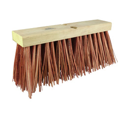 16″ Street Broom, 6-1/4″ Trim Length, Dyed Palmyra Fill - Exact Tool & Supply