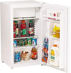 Avanti - 3.3 Cubic Ft. White Office Refrigerator - 18-1/2 Inch Wide x 17-1/2 Inch Deep x 33-1/2 Inch High - Exact Tool & Supply