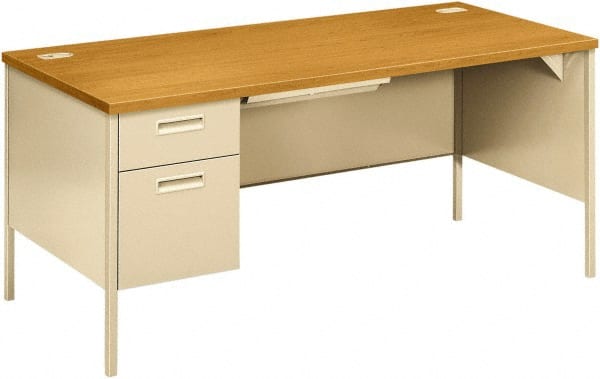 Hon - Office Cubicle Workstations & Worksurfaces Type: Single Left Pedestal Workstation Desk Width (Inch): 68-3/4 - Exact Tool & Supply