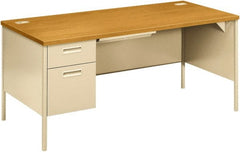 Hon - Office Cubicle Workstations & Worksurfaces Type: Single Left Pedestal Workstation Desk Width (Inch): 68-3/4 - Exact Tool & Supply