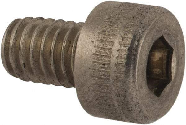 Holo-Krome - M4x0.70 Metric Coarse Hex Socket Drive, Socket Cap Screw - Grade Austenitic A4 Stainless Steel, Uncoated, Fully Threaded, 6mm Length Under Head - Exact Tool & Supply