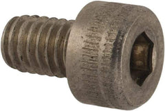 Holo-Krome - M4x0.70 Metric Coarse Hex Socket Drive, Socket Cap Screw - Grade Austenitic A4 Stainless Steel, Uncoated, Fully Threaded, 6mm Length Under Head - Exact Tool & Supply