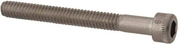 Holo-Krome - #8-32 UNC Hex Socket Drive, Socket Cap Screw - Grade 18-8 Stainless Steel, Uncoated, Partially Threaded, 1-1/2" Length Under Head - Exact Tool & Supply