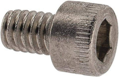 Holo-Krome - #8-32 UNC Hex Socket Drive, Socket Cap Screw - Grade 18-8 Stainless Steel, Uncoated, Fully Threaded, 1/4" Length Under Head - Exact Tool & Supply