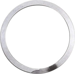 Rotor Clip - 0.111" Thick, Uncoated Finish, Stainless Steel Spiral Internal Retaining Ring - 0.12" Groove Width, 0.098" Groove Depth, 3.446" Groove Diam, Grade 302 - Exact Tool & Supply