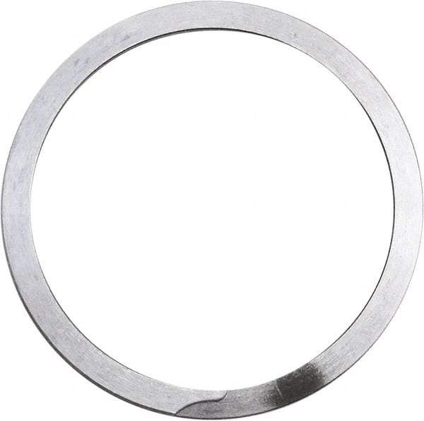 Rotor Clip - 0.035" Thick, Uncoated Finish, Stainless Steel Spiral Internal Retaining Ring - 0.039" Groove Width, 0.015" Groove Depth, 0.53" Groove Diam, Grade 302 - Exact Tool & Supply