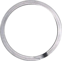 Rotor Clip - 0.468" Groove Diam, 1/2" Shaft Diam, Oil Stainless Steel, Spiral External Retaining Rings - 0.039" Groove Width, 0.016" Groove Depth, 0.035" Ring Thickness, Grade 302 - Exact Tool & Supply