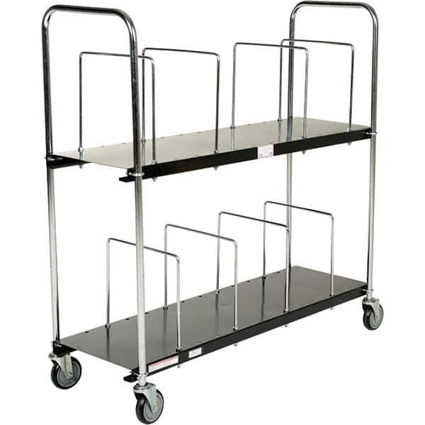 Vestil - 400 Lb Capacity Steel Carton Cart - 18" OAW, Rubber Casters - Exact Tool & Supply