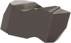 Kennametal - 125A4 GMN Grade KCU25, 3.18mm Cutting Width Carbide Grooving Insert - 0.107" Max Depth of Cut, Neutral, 1/16" Corner Radius, AlTiN Finish - Exact Tool & Supply