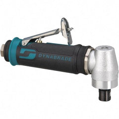 Dynabrade - 1/4" Collet, Angle Handle, Air Angle Die Grinder - 12,000 RPM, Rear Exhaust, 26 CFM, 0.4 hp, 90 psi, 1/4 NPT Inlet - Exact Tool & Supply