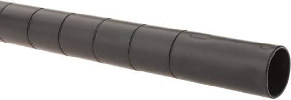 Value Collection - 1-1/2" Wide, 74" High, Open Shelving Accessory/Component - Black Powder Finish, 1-1/2" Deep, Use with NuLine Units - Exact Tool & Supply
