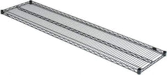 Value Collection - 72" Wide, 1.19" High, Open Shelving Accessory/Component - Black Powder Finish, 18" Deep, Use with NuLine Units - Exact Tool & Supply
