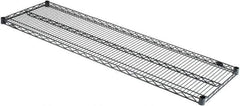 Value Collection - 60" Wide, 1.19" High, Open Shelving Accessory/Component - Black Powder Finish, 18" Deep, Use with NuLine Units - Exact Tool & Supply