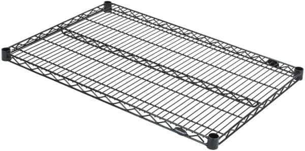 Value Collection - 36" Wide, 1.19" High, Open Shelving Accessory/Component - Black Powder Finish, 24" Deep, Use with NuLine Units - Exact Tool & Supply