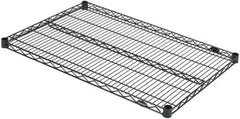 Value Collection - 36" Wide, 1.19" High, Open Shelving Accessory/Component - Black Powder Finish, 24" Deep, Use with NuLine Units - Exact Tool & Supply