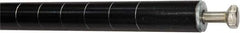 Value Collection - 1-1/2" Wide, 74" High, Open Shelving Accessory/Component - Black Powder Finish, 1-1/2" Deep, Use with NuLine Units - Exact Tool & Supply
