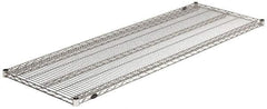 Value Collection - 72" Wide, 1.19" High, Open Shelving Accessory/Component - Stainless Steel Finish, 24" Deep, Use with NuLine Units - Exact Tool & Supply