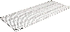 Value Collection - 60" Wide, 1.19" High, Open Shelving Accessory/Component - Stainless Steel Finish, 24" Deep, Use with NuLine Units - Exact Tool & Supply