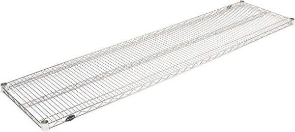 Value Collection - 72" Wide, 1.19" High, Open Shelving Accessory/Component - Stainless Steel Finish, 18" Deep, Use with NuLine Units - Exact Tool & Supply